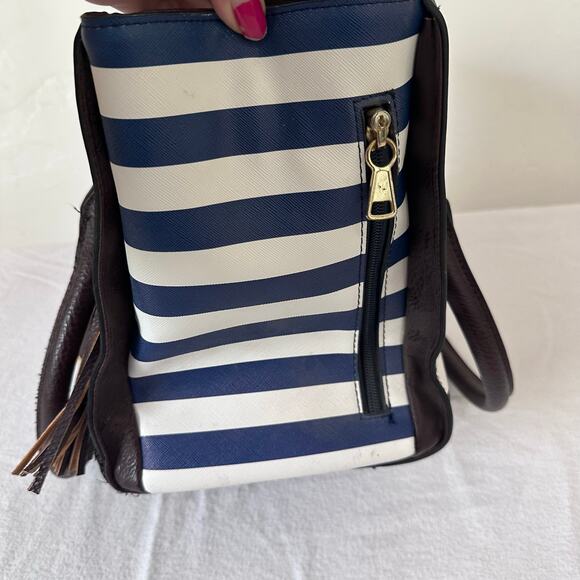 Bulldog Conceal Carry Tote Style Purse w/ Holster for Small Guns, Navy #BDP-050 - Picture 2 of 6